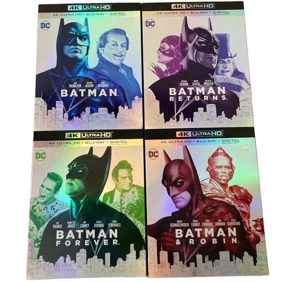 DC Other - 4 New Batman Movies 4K Ultra HD+ Blu Ray+Digital 🖤🍿 🎥Collectors Item